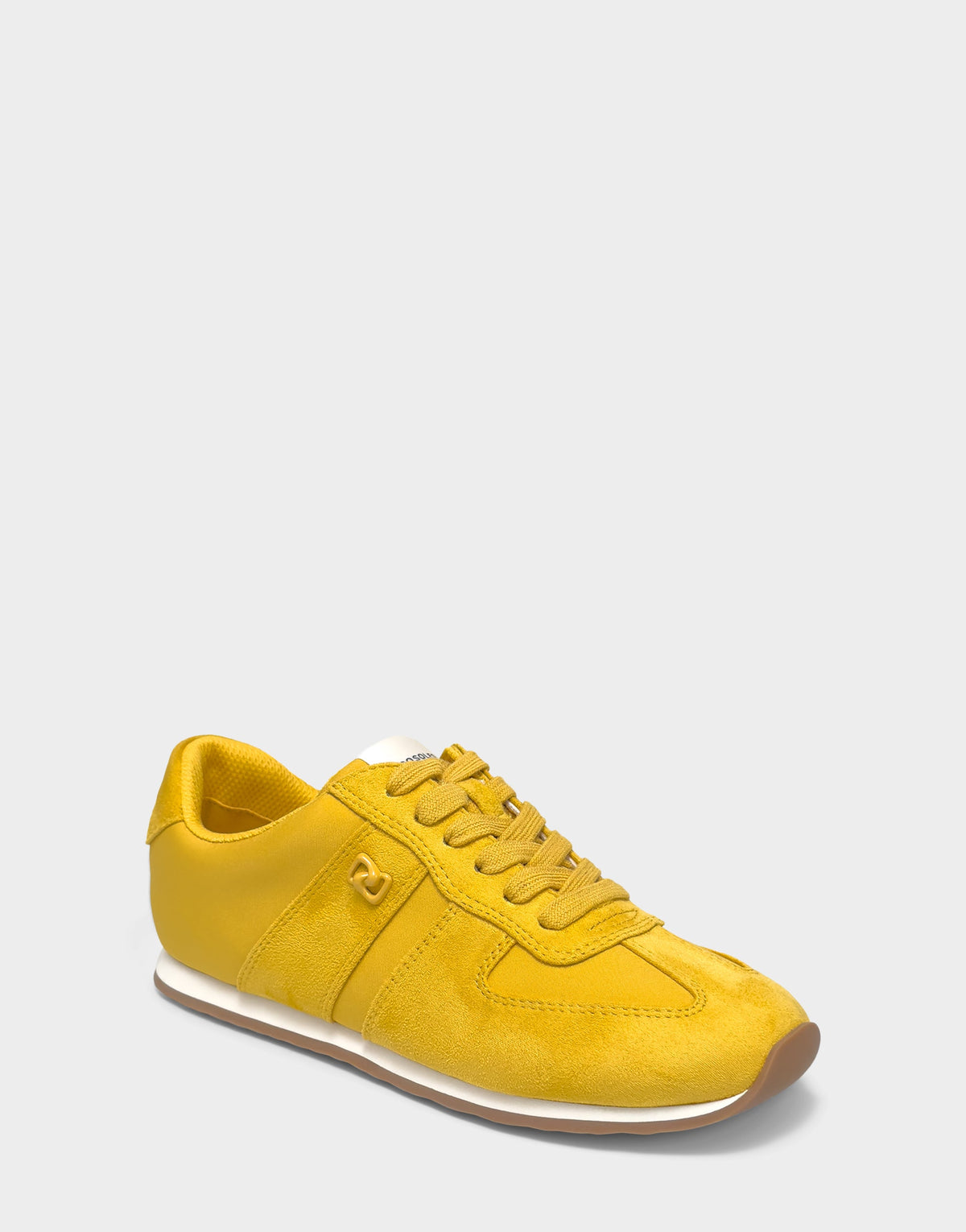 Comfortable Women's Lace Up Sneaker In Yellow Faux Suede | Aerosoles Shoes