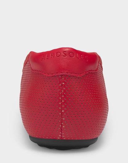 Comfortable Women's Sneakerina Flat In Red Faux Leather | Aerosoles Shoes