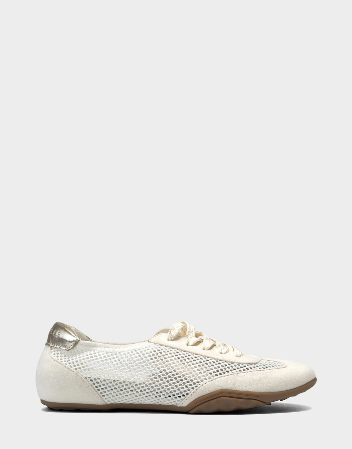 Comfortable Women's Sneaker in Cream Mesh/faux Suede | Aerosoles Shoes