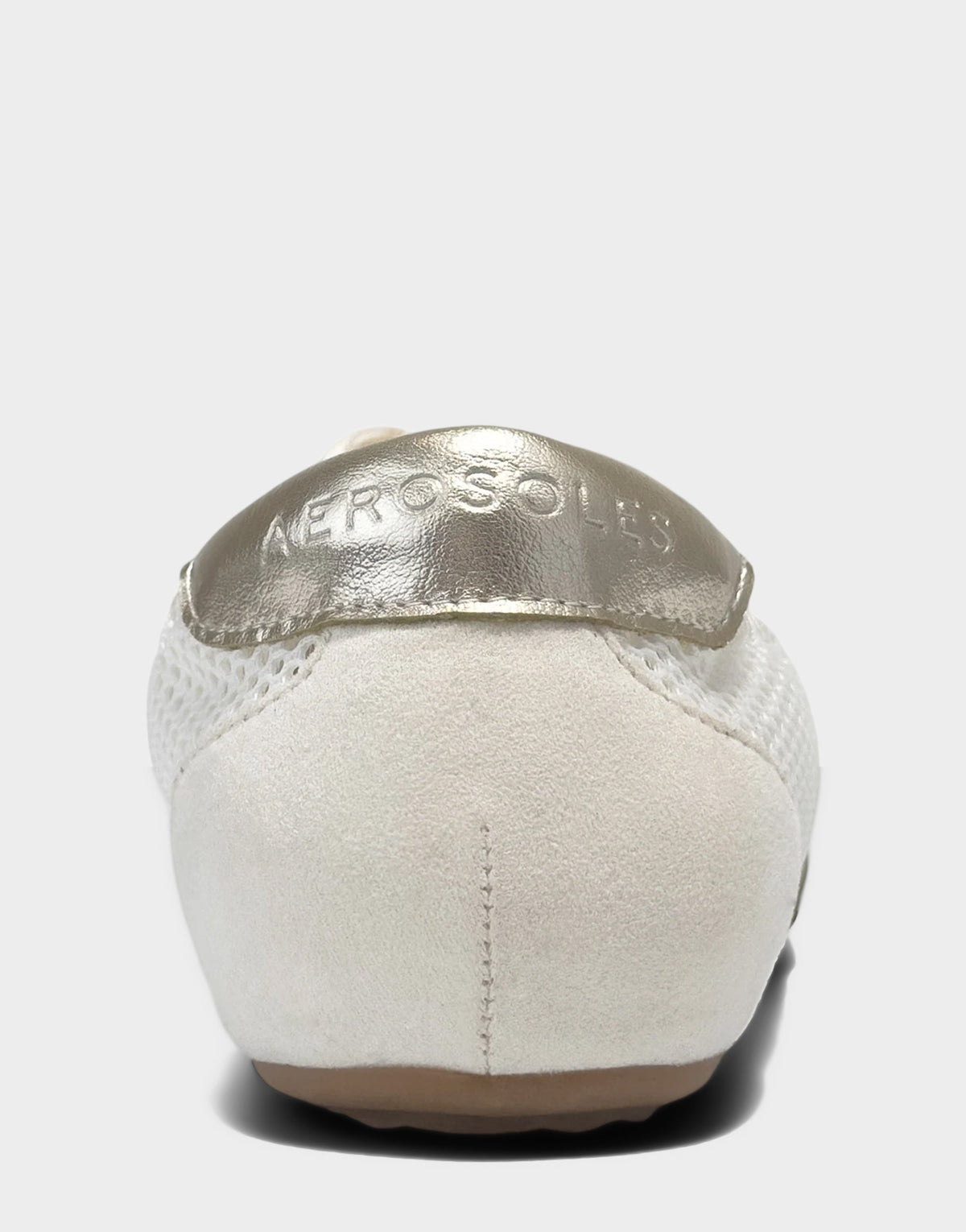 Comfortable Women's Sneaker in Cream Mesh/faux Suede | Aerosoles Shoes