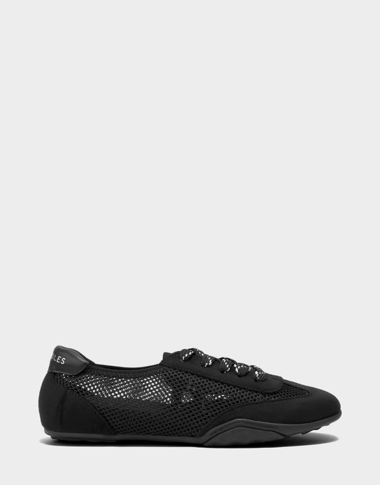Comfortable Women's Sneaker in Black Mesh/faux Suede | Aerosoles Shoes