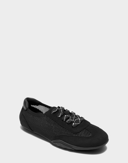 Comfortable Women's Sneaker in Black Mesh/faux Suede | Aerosoles Shoes