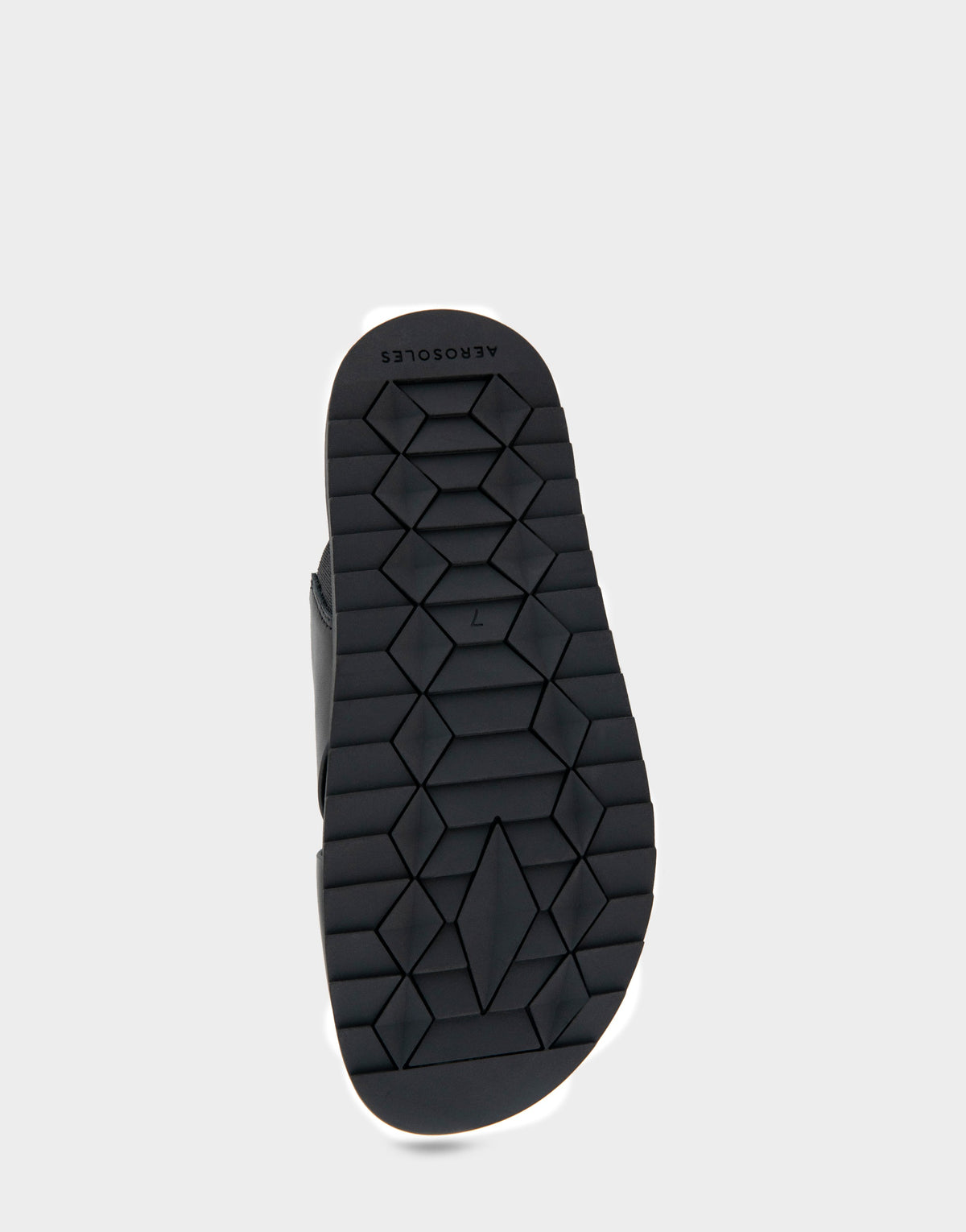 Comfortable Women's Footbed Sandals in Black Leather | Aerosoles Shoes