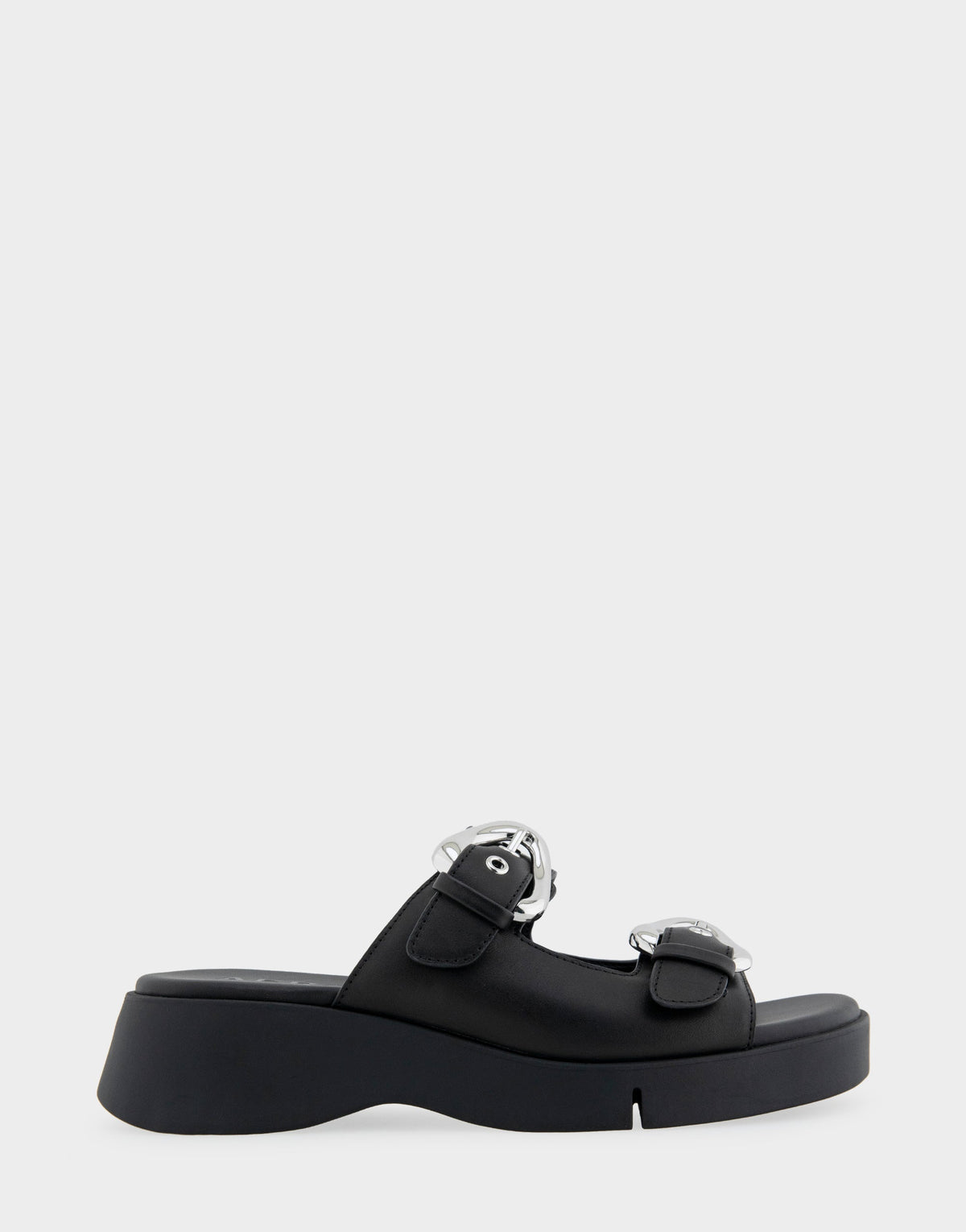Comfortable Women's Walking Sandal in Black Leather | Aerosoles Shoes