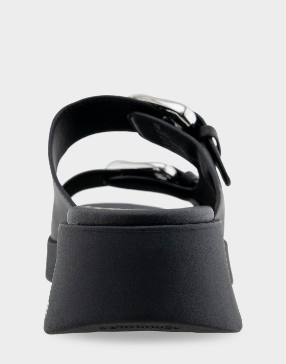 Comfortable Women's Walking Sandal in Black Leather | Aerosoles Shoes